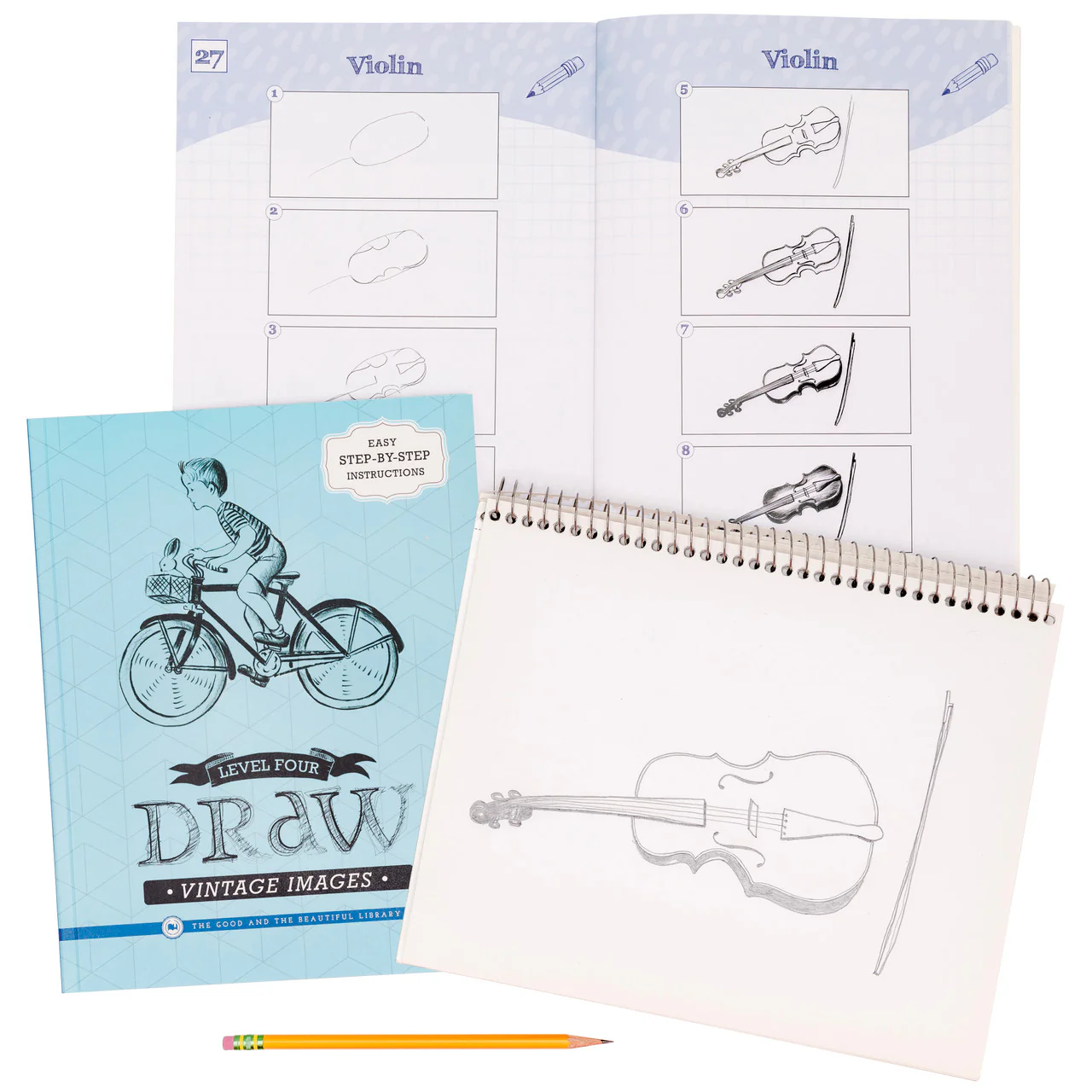Draw Vintage Images Set: Levels 1-5 - Image 5