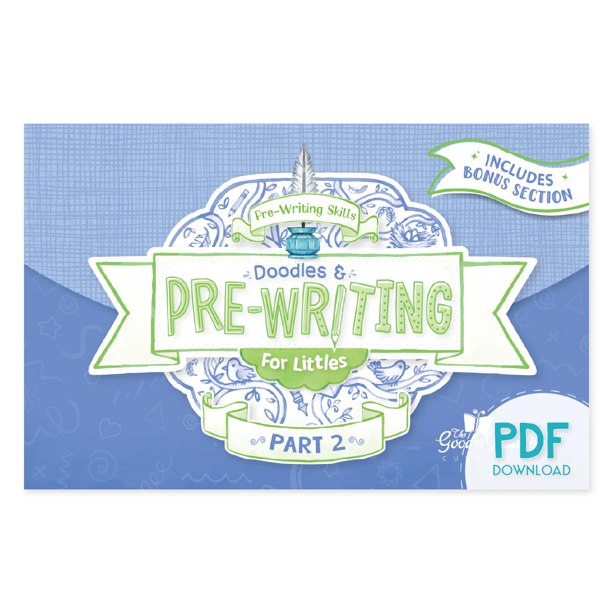 Handwriting Workbook: Doodles and Pre-Writing for Littles Part 2 (PDF)